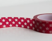 Red Stars Washi Tape - 15mm single roll Il_170x135