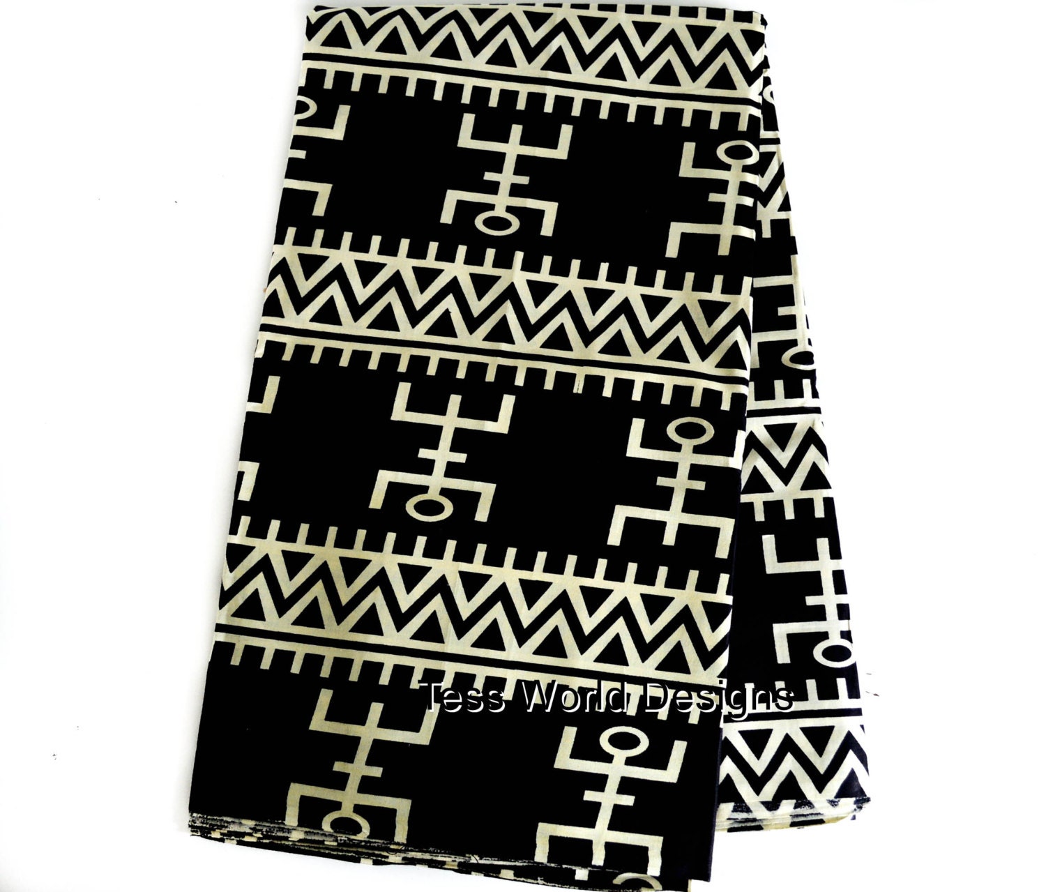 Dogon Mask Symbol African Fabric Tribal Print African