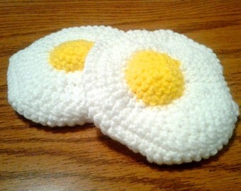 The "Scrambled Special" - Fried Egg Novelty Dog Toy - STUFFING FREE