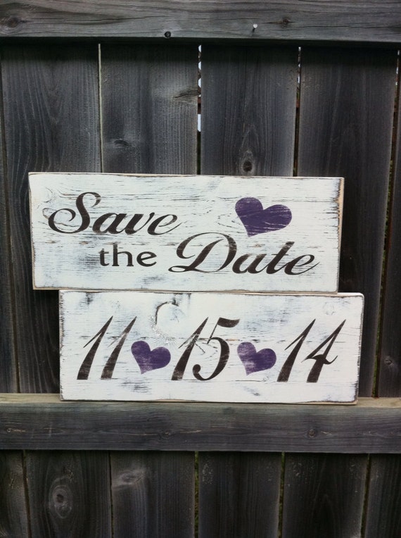 Rustic Save The Date Signs 4