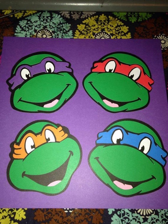 Teenage mutant ninja turtle die cut decorations by HeartofANGUIANO