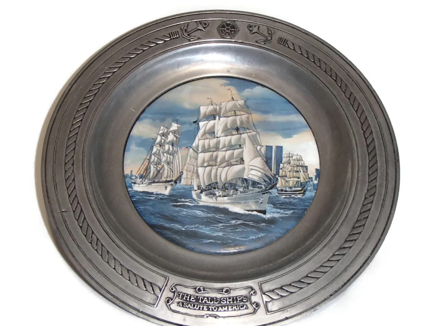 Danbury Mint Collector Plate Tall Ships A Saluted to America