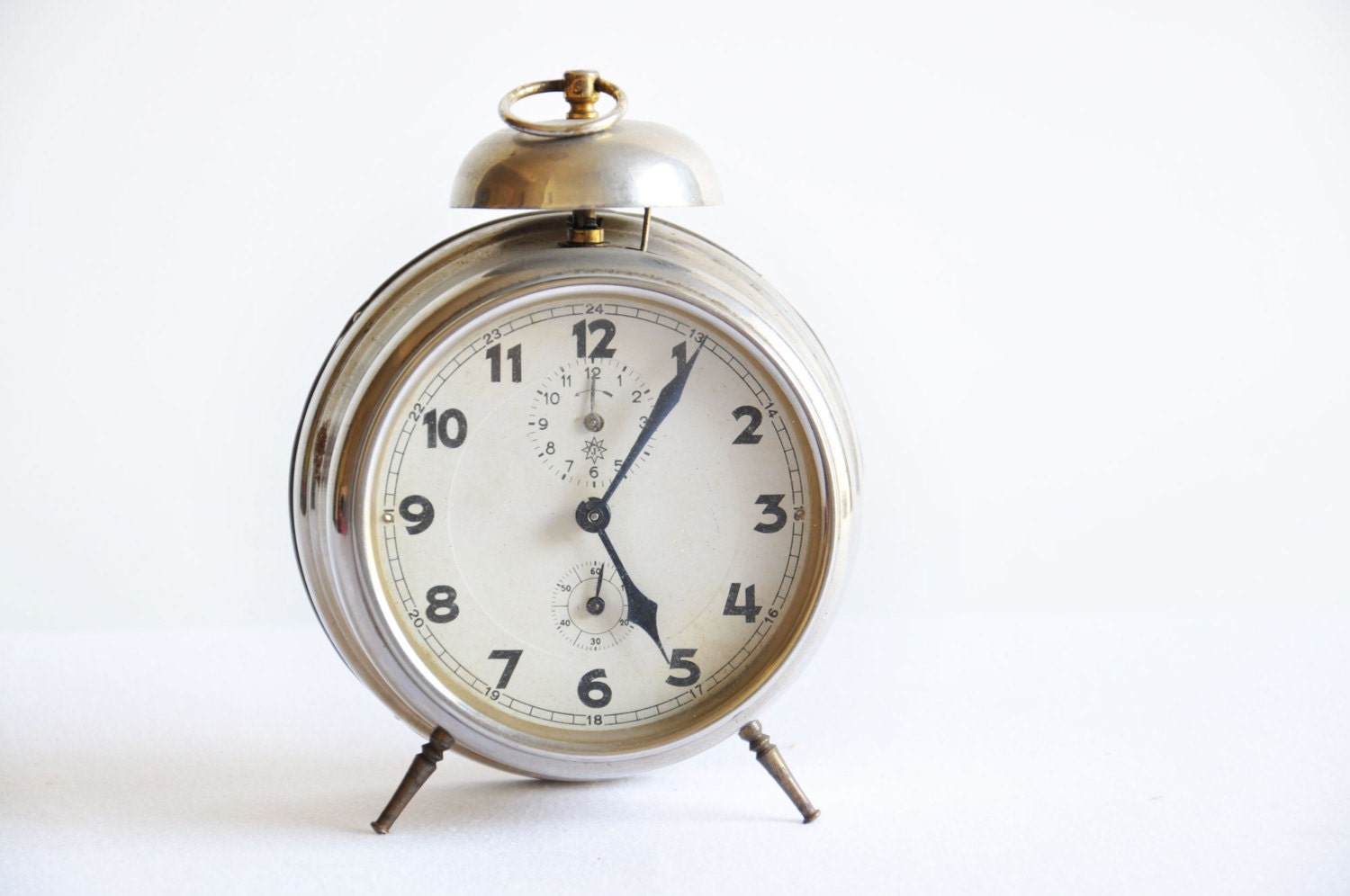 Antique 1920's Junghans German Alarm Clock by thelittlebiker