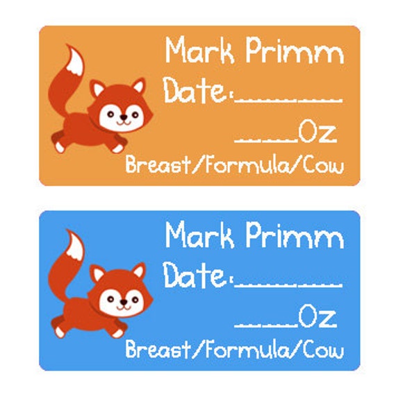 80 DishwasherSafe Removable Baby Bottle Labels by Skypiesstickers