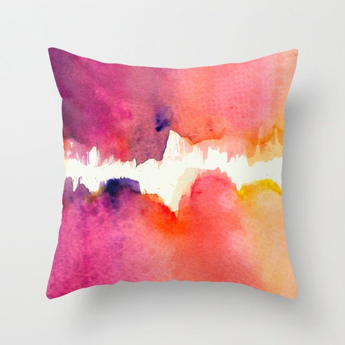 Abstract Watercolor Pillow Cover