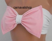 PADDED Pink Bow Bikini Top-Swimwear-Swimsuit - Spandex Bandeau -Women's Fashion - Summer fashion by carnavalshop