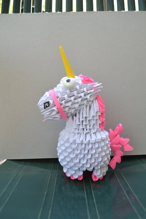 items-similar-to-3d-origami-despicable-me-unicorn-on-etsy