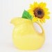 Fiestaware Disc Pitcher Yellow Shabby and Chic Farmhouse