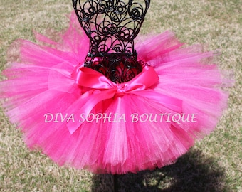 Hot Pink Tutu - Newborn Baby Infant Tutu - Toddler Tutu