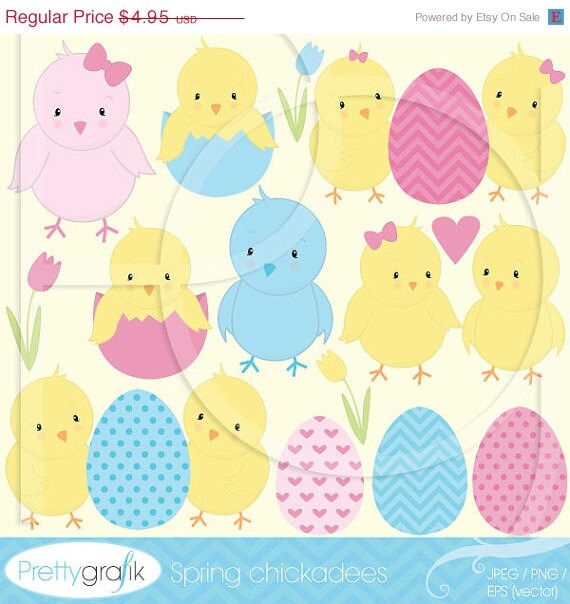 40% OFF SALE chick bird clipart commercial use, vector graphics, digital clip art, digital images - CL510 Il_570xn