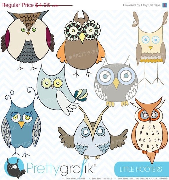60% OFF SALE Owl clipart commercial use, vector graphics, digital clip art, digital images - CL324 Il_570xn