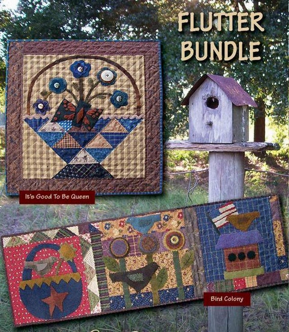 primitive-folk-art-quilt-pattern-flutter-bundle-wall-quilt