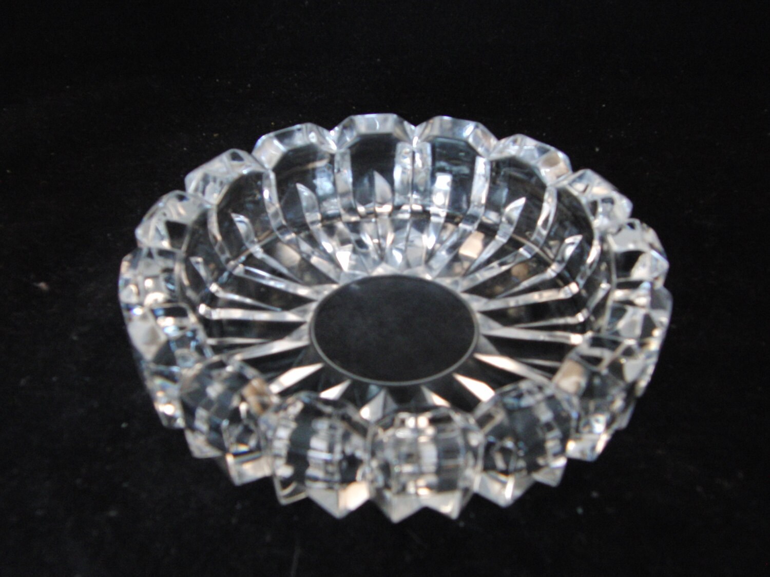 Vintage crystal ashtray