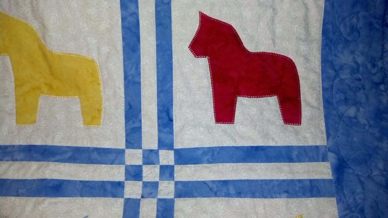 Dala Horse Quilt Horse Lover Quilt Baby Quilt 100