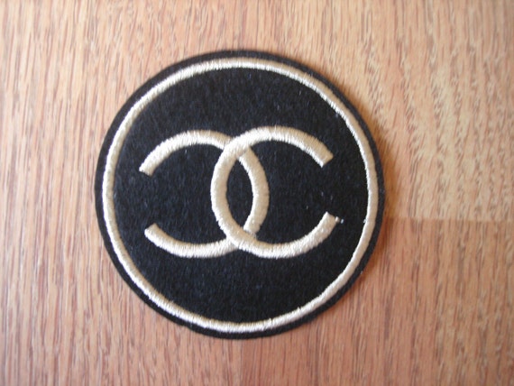Items similar to Chanel Round Iron On patch, Applique, Sewing patch on Etsy