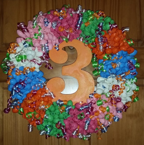 Personalized Custom Color Balloon Wreath