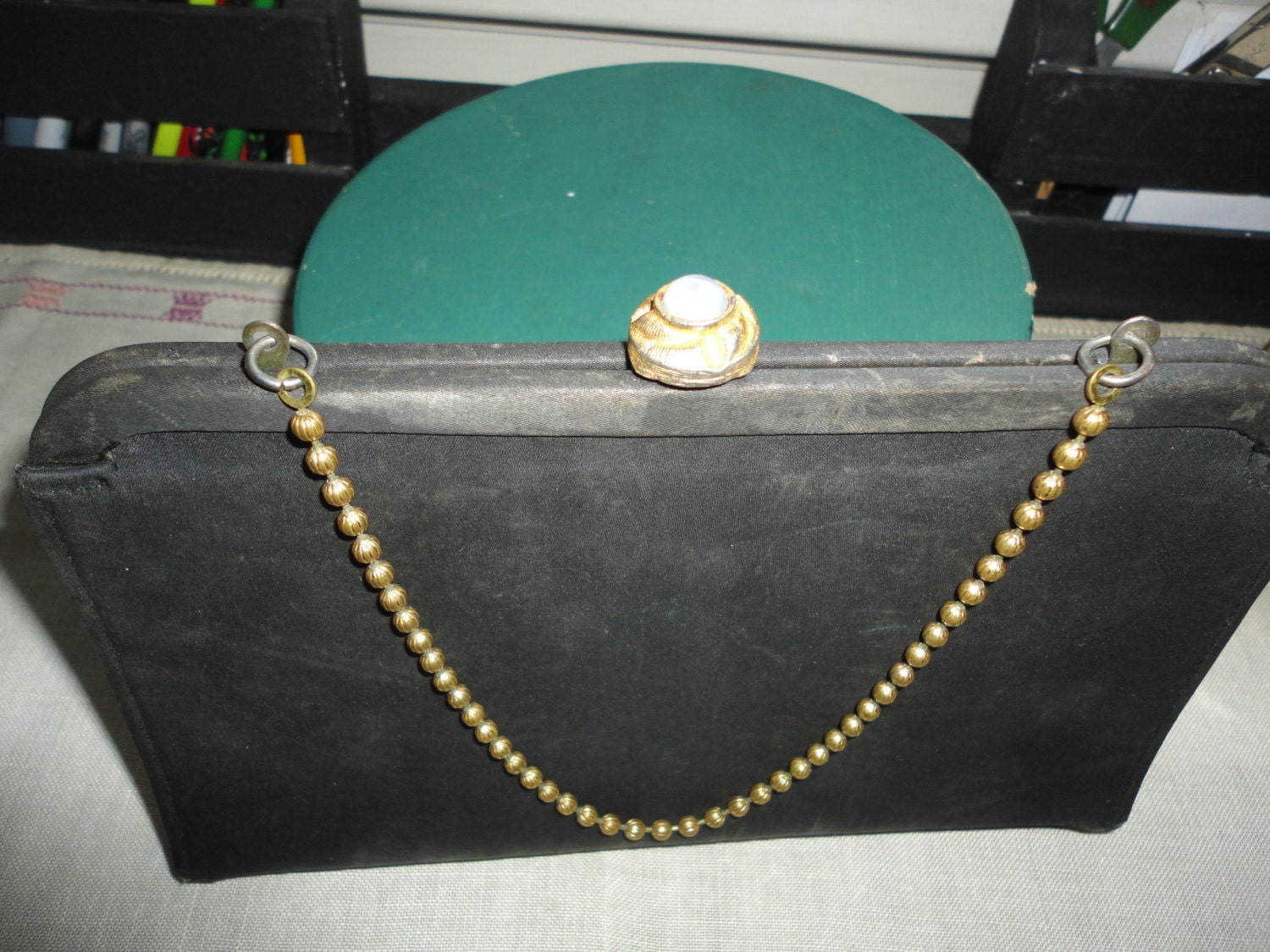 formal black clutch purse