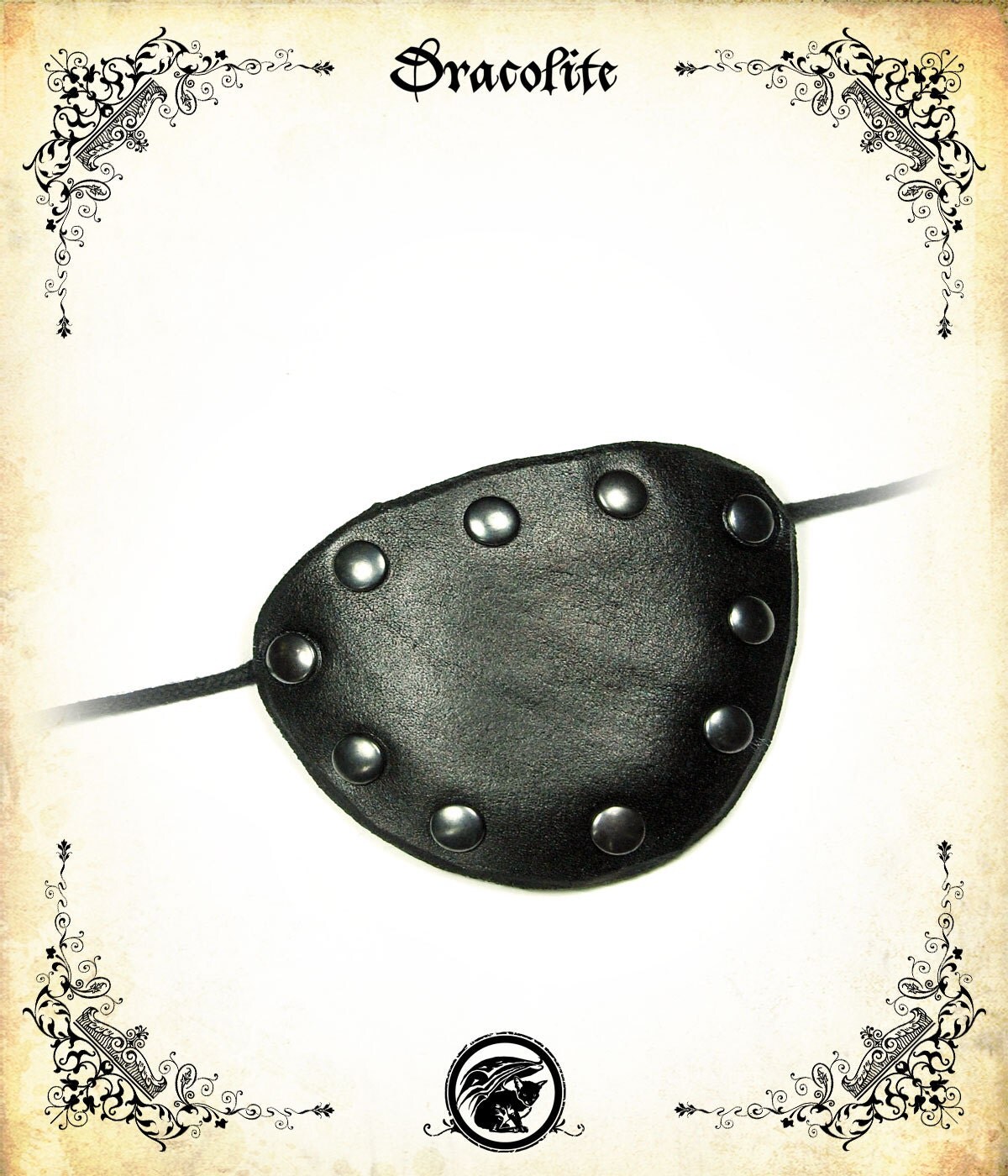 Leather Eye Patch, pirate eyepatch for LARP, action roleplaying and cosplay