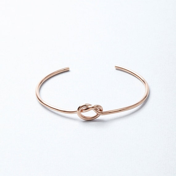 gold filled love Bracelet rose Love by rose  masongracejewelry Knot bracelet knot gold Cuff