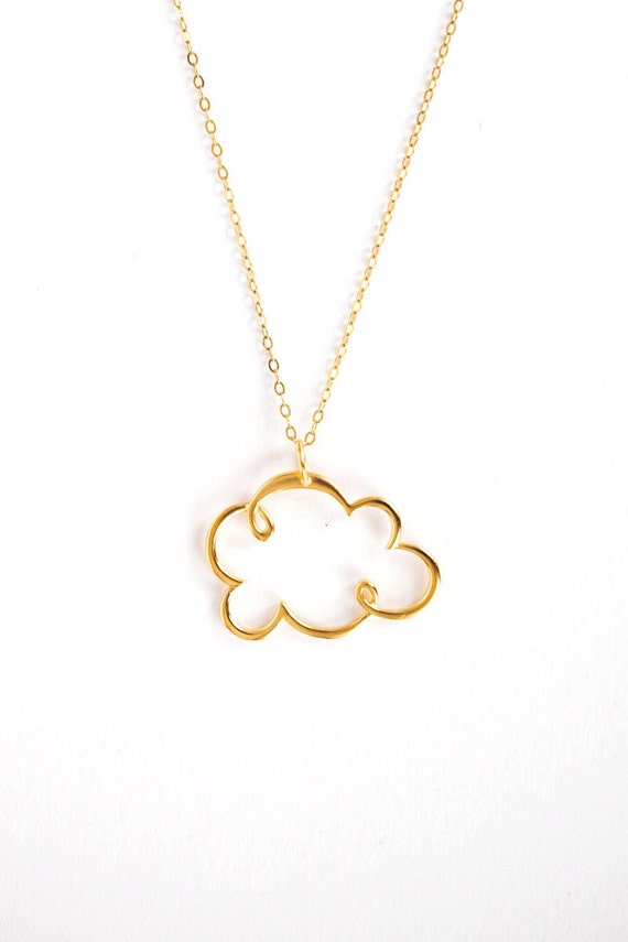 cloud necklace cloud jewelry modern chain minimalist cloud necklace cloud jewelry modern chain minimalist