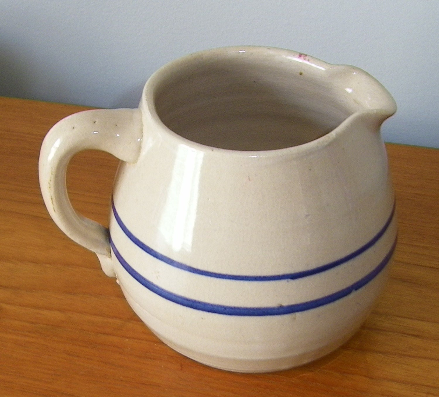 REDUCED Vintage Stoneware Crockery Pottery Pitcher