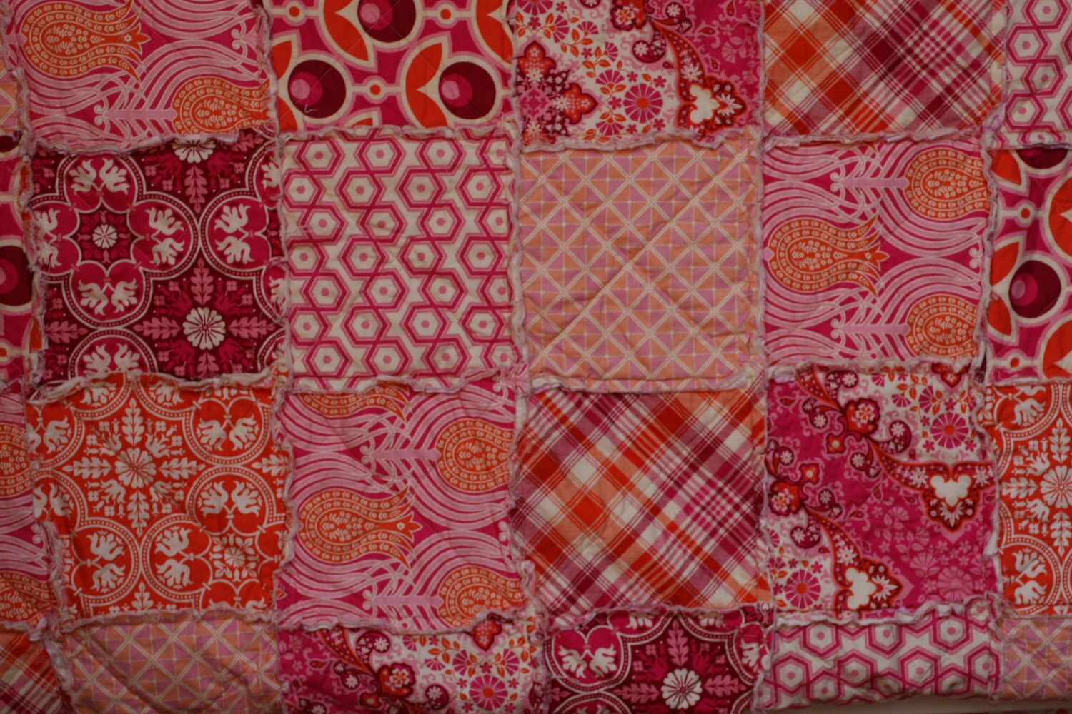 Queen Size Quilt King Size Quilt Rag by LittleSunshineQuilts