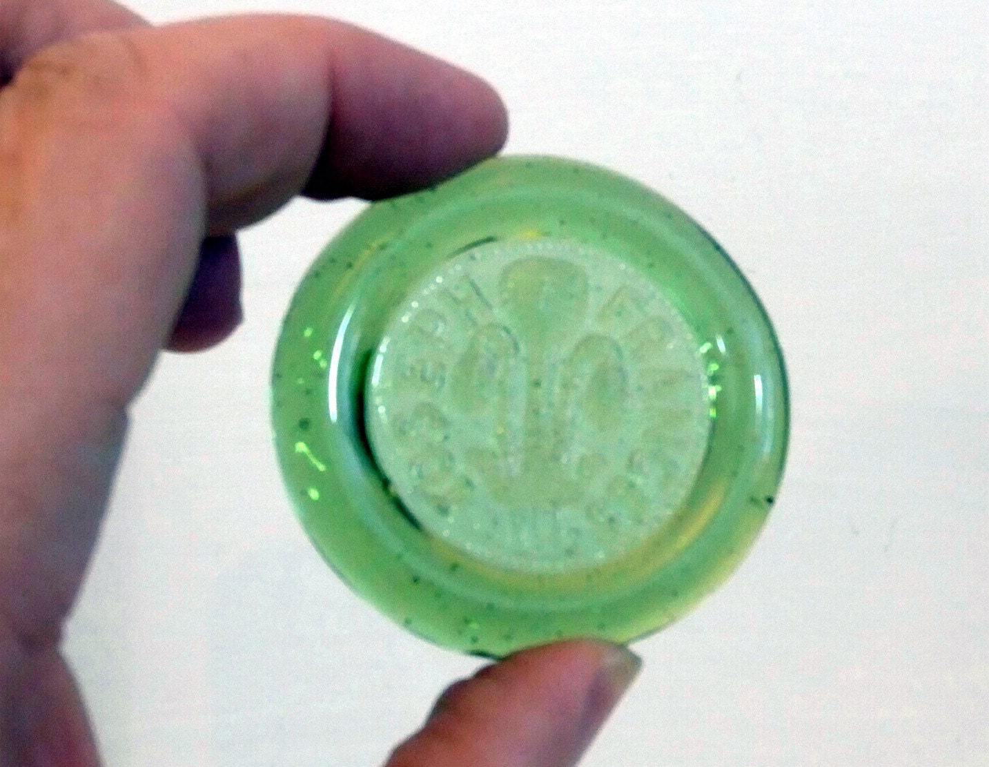 4 Glass Bottle Seals Vintage 1970s Reproduction of English Bottle