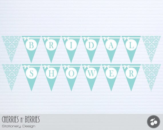 Tiffany's Inspired Bridal Shower - Printable Banner Il_570xn