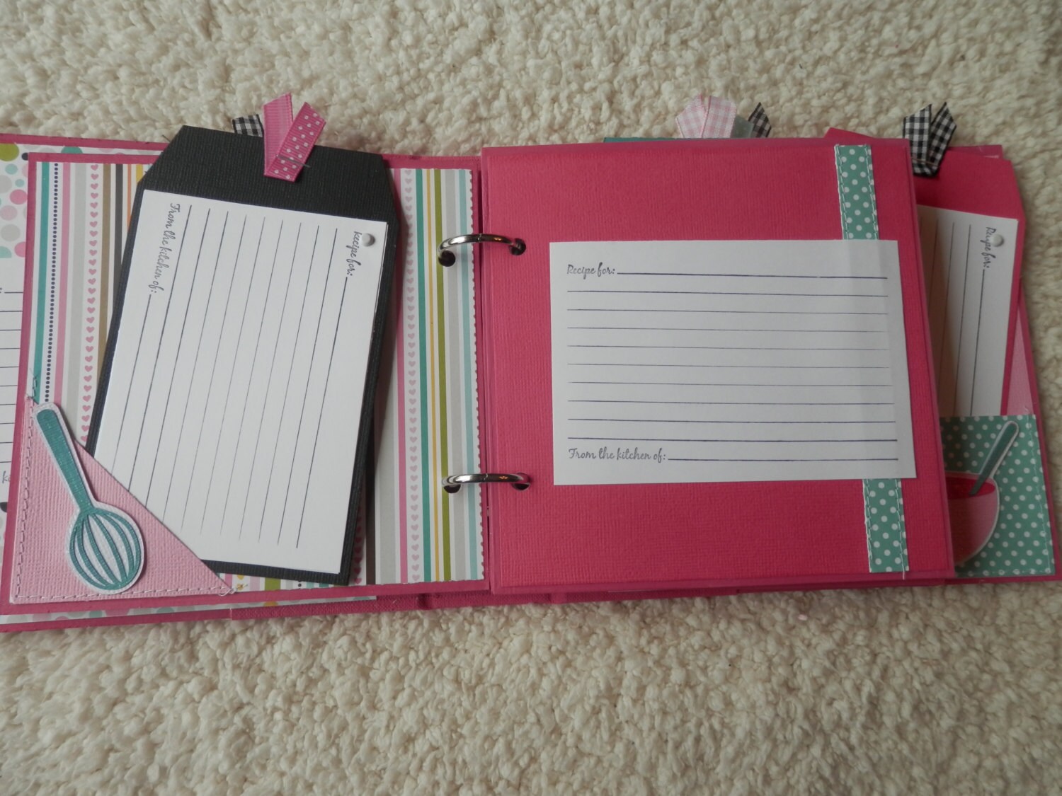 6x6 Bridal Shower Recipe Book Scrapbook Album