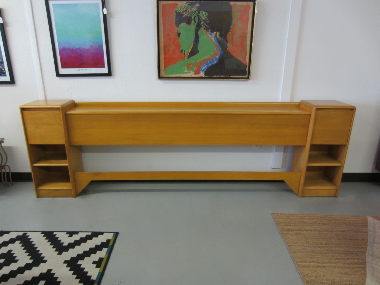 1950's Heywood Wakefield King Size MCM Headboard with