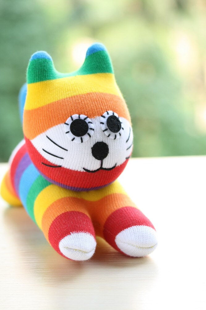 T12 Stuffed cat toy plush boy doll baby by Toyapartment