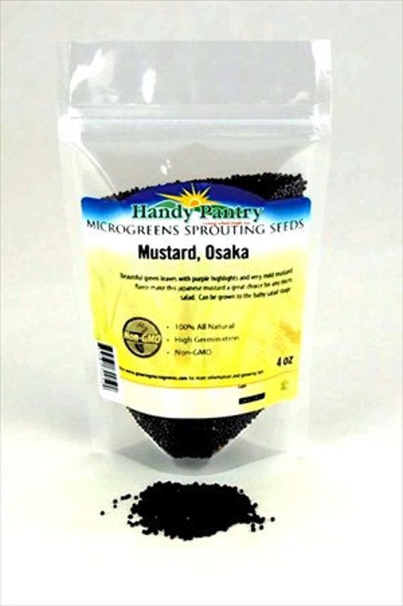 Osaka Mustard Microgreen Seeds 4 Oz. Package Growing Micro