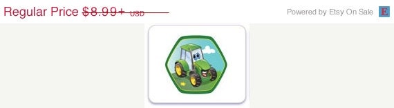 SUMMER SALE John Deere Edible Image Cake Topper Il_570xn