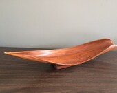 Vintage Hand Crafted Coco Palm Sheath Hawaiian Fruit/Centerpiece Dish