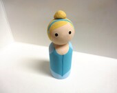 Ella Wooden Peg Doll