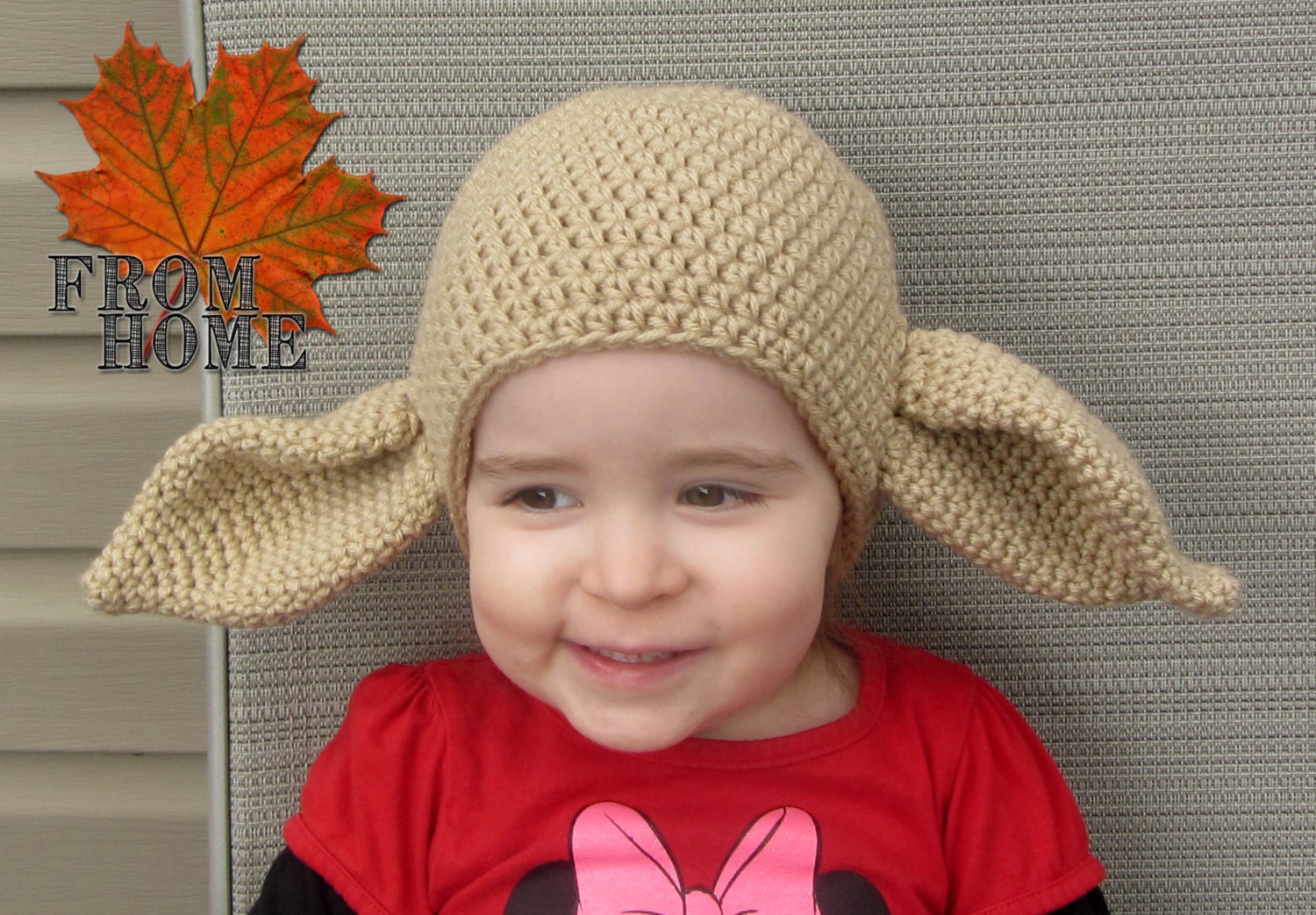 Yoda / Dobby the House Elf Crochet Hat Baby Toddler Child