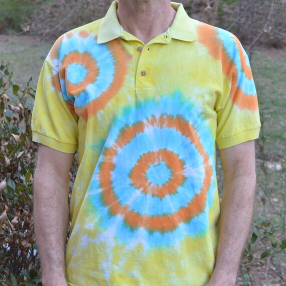 tie die polo shirt