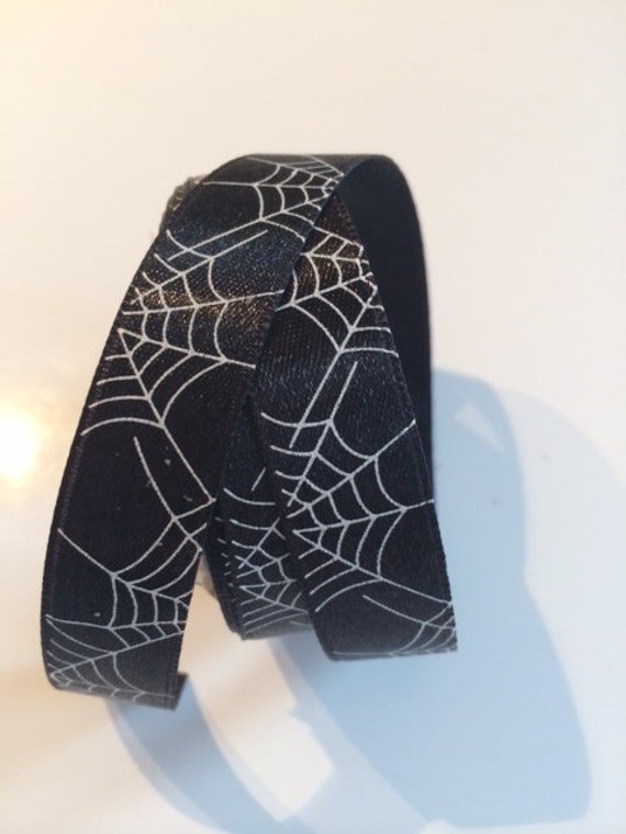 Items similar to spider web ribbon 5/8 inch x 15 ft on Etsy