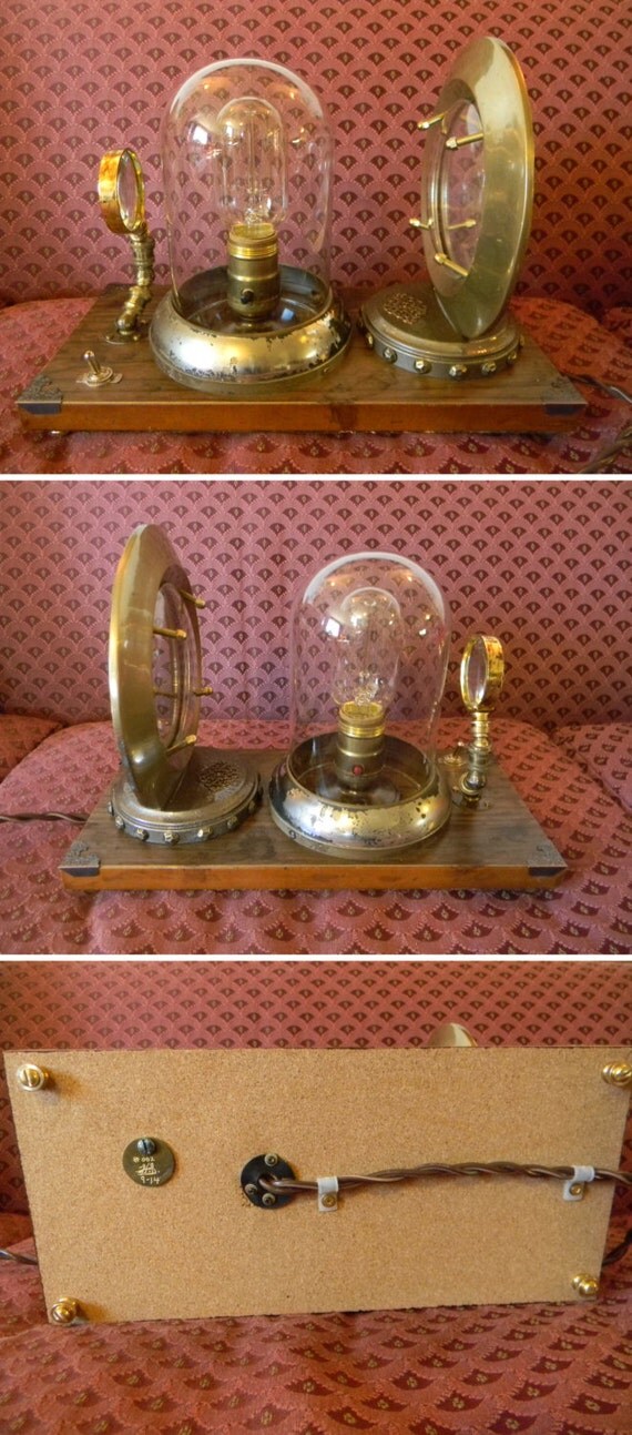 Handmade Tesla Inspired Steampunk Lamp Tons of Artistry and
