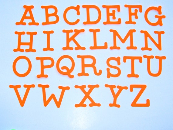 Die Cut Letters Uppercase alphabet letters size from