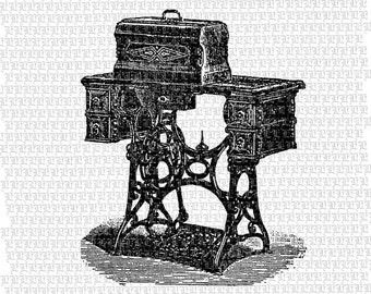 Items Similar To Antique Victorian Sewing Machine Vintage Clip Art 