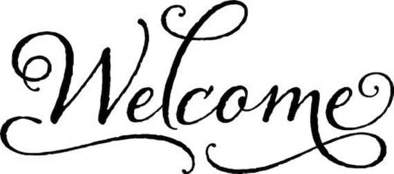 Items similar to Welcome Sign/ Store Front Welcome Sign/Welcome Window ...