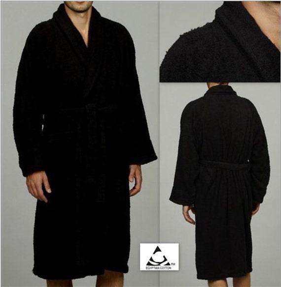 egyptian cotton men's bathrobe
