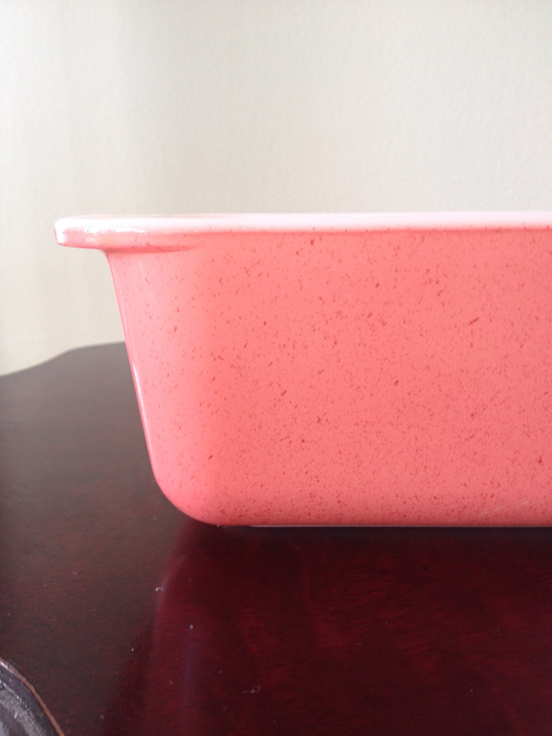 Vintage Pink Speckled Pyrex Loaf Pan 1 1/2 Quart 213