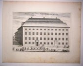 Erik Dahlberg Suecia Antiqua Palatium Senatoris, 1717