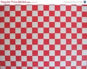 ON SALE 100 Sheets of Red and White Checkered Deli Wrap Wrapping Paper 12" x 12" Il_170x135
