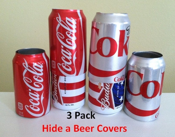 Hide A Beer Can Cover Disguise Soda Sleeves Wrap Golf Boat