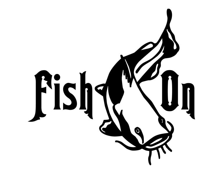 Catfish Fishing Decal Fish On Sticker by StickermaniaDecals