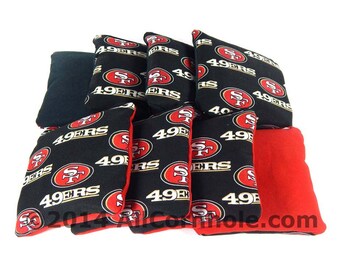 thumbnail image 2 of San Francisco 49ers Cornhole Wrap Skin Decal - Full Size Vinyl Sticker SK28 2 of 6