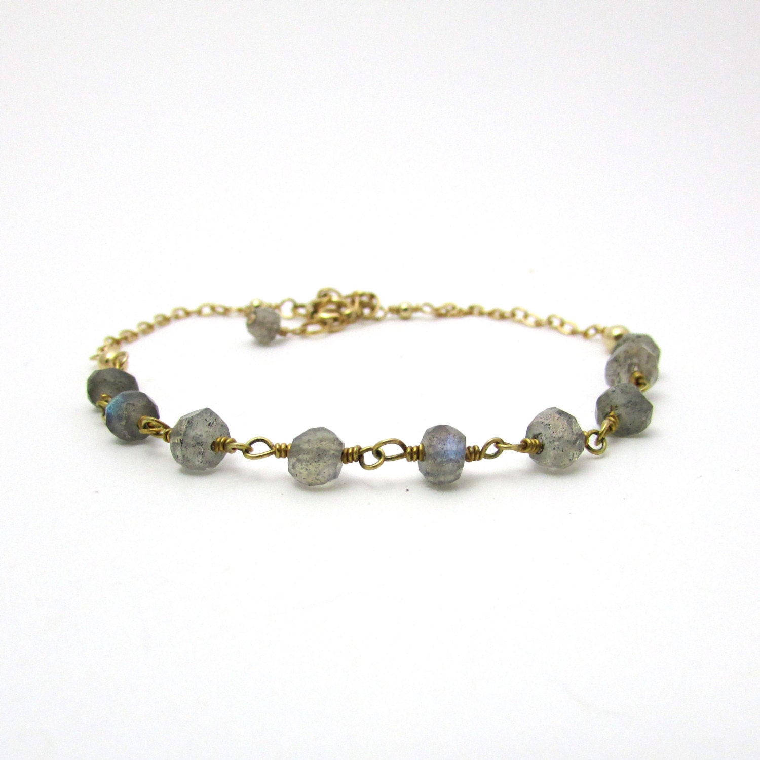 Labradorite bracelet gold labradorite jewelry by FelisaJewelry